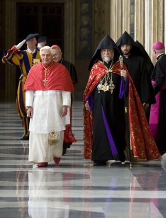 Black Duke with the red feather can be seen walking the halls of the Vatican
