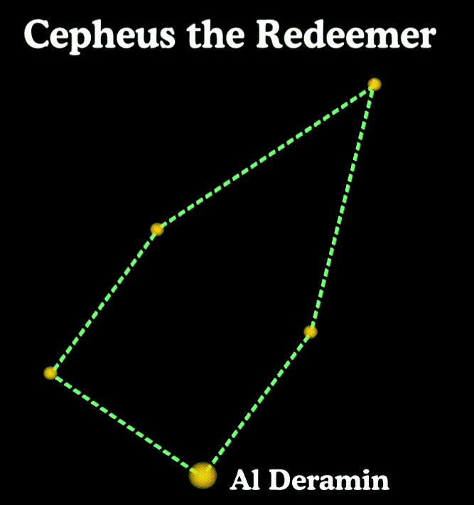 A Brief Look At Tomorrow - Cepheus the King or Cepheus the Redeemer, which contains the pole star Al Deramin greatly, resembles the top of an Egyptian obelisk. A Brief Look At Tomorrow 
